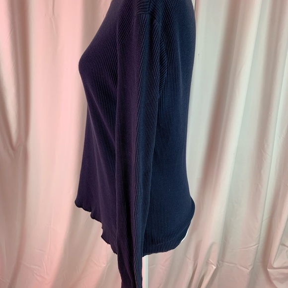 Tommy Hilfiger Tommy Girl blue waffle shirt size XL - Picture 2 of 6